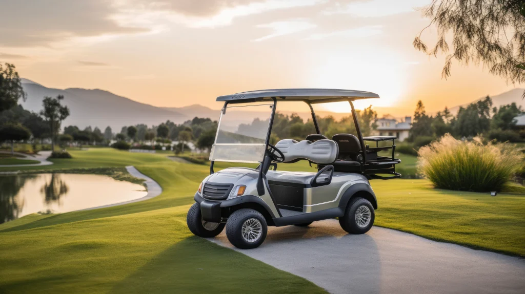 Right golf cart rental in Turks & Caicos by Paradise Cart