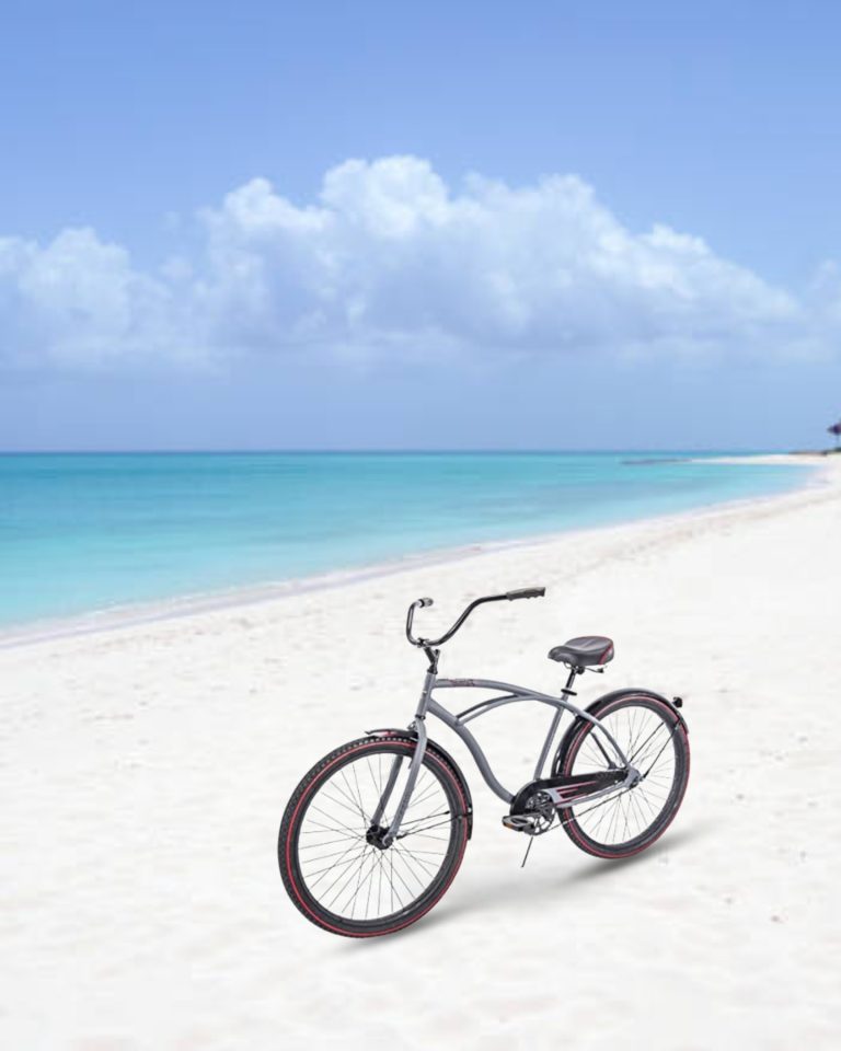 Huffy cruiser bike in grand turk paradise cart