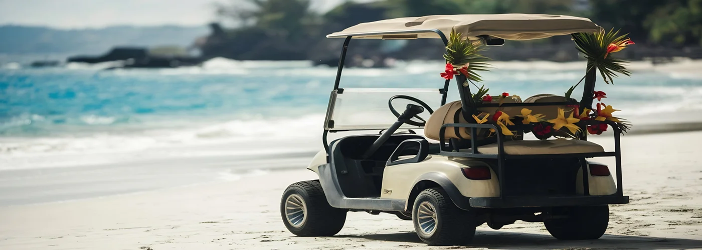 Turks and Caicos golf cart