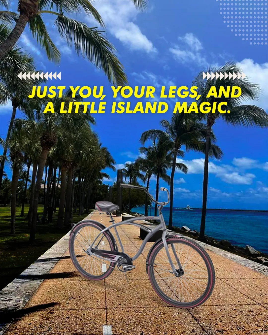 Forget fast. We’re all about feel-good rides. ☀️Hop on our Huffy 26” Bicycle, and suddenly the