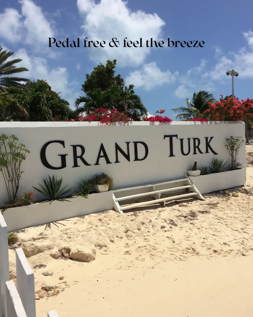 Exploring Grand Turk has never been easier! Hop on a 4-Seater, 6-Seater, or Huffy Bicycle and